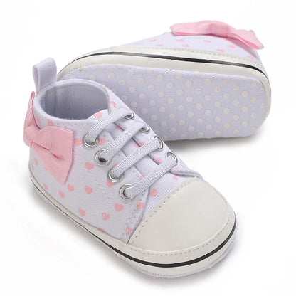 Fashionable and Cute Bow Solid Color Mary Jane Baby Girl Shoes Comfortable and Lightweight Non Slip Walking Shoes Suitable For