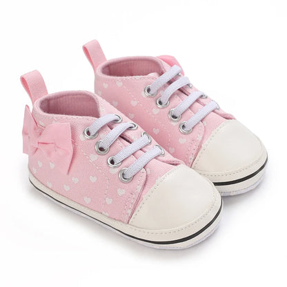 Fashionable and Cute Bow Solid Color Mary Jane Baby Girl Shoes Comfortable and Lightweight Non Slip Walking Shoes Suitable For